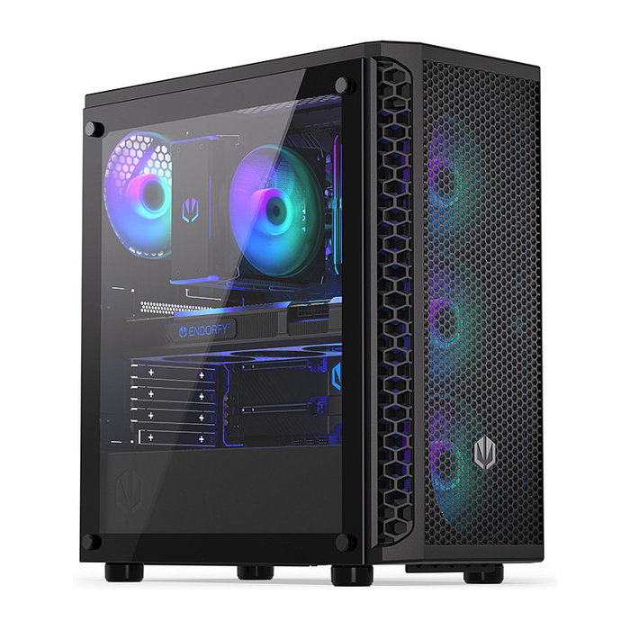 Endorfy Signum 300 ARGB Black Torre PC Negro ATX micro ATX Mini-ITX Iluminación ARGB