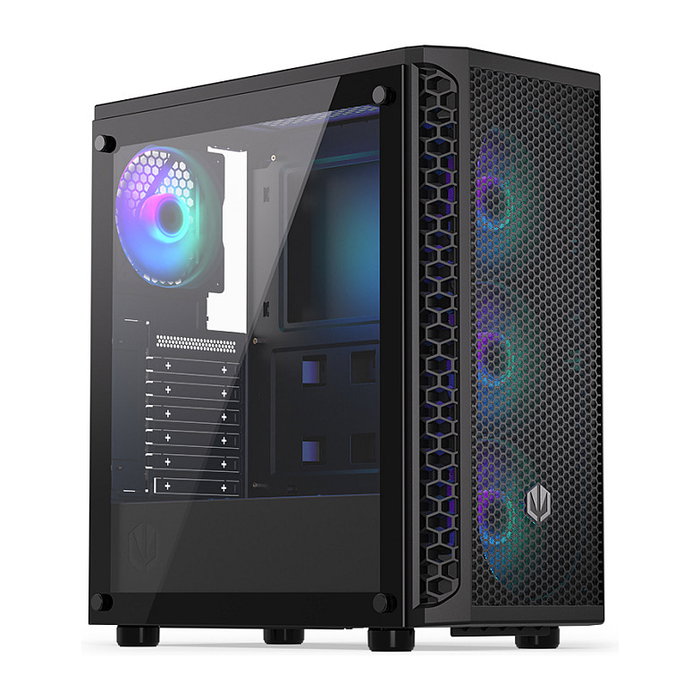 Endorfy Signum 300 ARGB Black Torre PC Negro ATX micro ATX Mini-ITX Iluminación ARGB