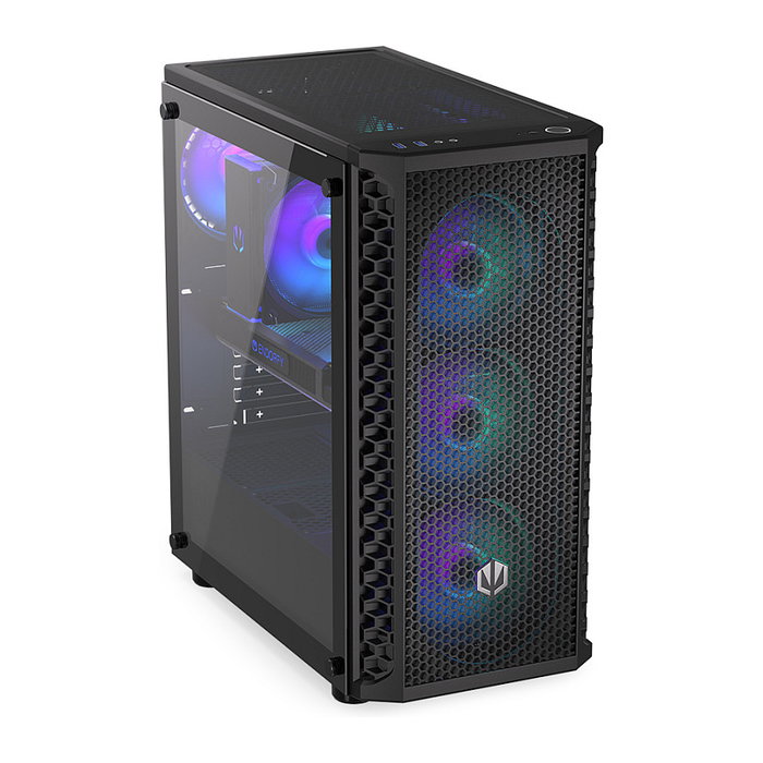 Endorfy Signum 300 ARGB Black Torre PC Negro ATX micro ATX Mini-ITX Iluminación ARGB
