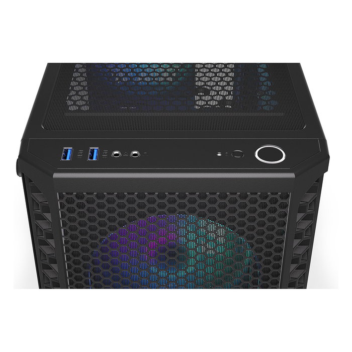 Endorfy Signum 300 ARGB Black Torre PC Negro ATX micro ATX Mini-ITX Iluminación ARGB