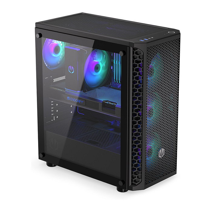 Endorfy Signum 300 ARGB Black Torre PC Negro ATX micro ATX Mini-ITX Iluminación ARGB