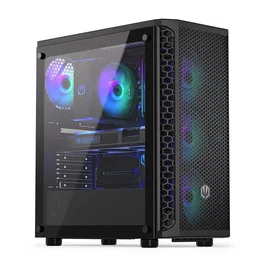 Endorfy Signum 300 ARGB Caja PC con Ventana de Vidrio y 4 Ventiladores ARGB