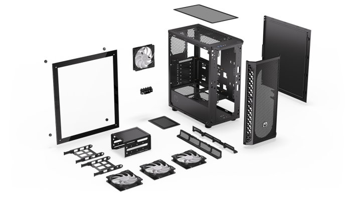 Endorfy Signum 300 ARGB Caja PC con Ventana de Vidrio y 4 Ventiladores ARGB