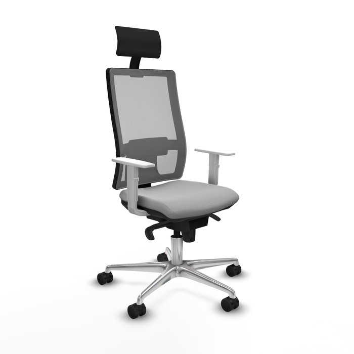 PIQUERAS Y CRESPO Silla de oficina Horna con mecanismo Sincro, Gris PIQUERAS Y CRESPO Silla de oficina Horna con mecanismo Sincro, Gris