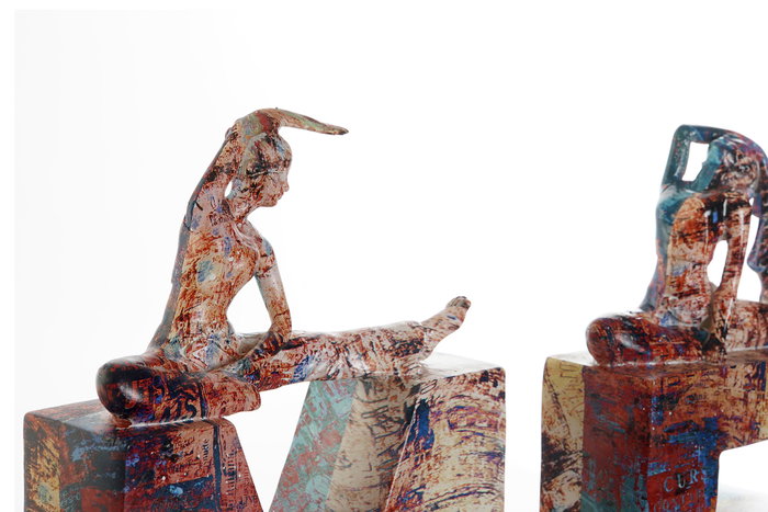 DKD Home Decor Set de 4 Figuras Home Yoga Multicolor DKD Home Decor Set de 4 Figuras Home Yoga Multicolor