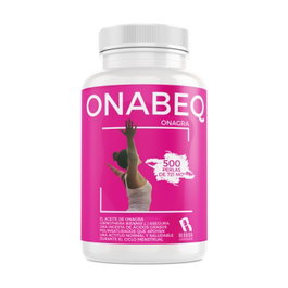 Bequisa ONABEQ (Onagra) 500 Perlas 721mg - Complemento Alimenticio con Aceite de Onagra y Vitamina E