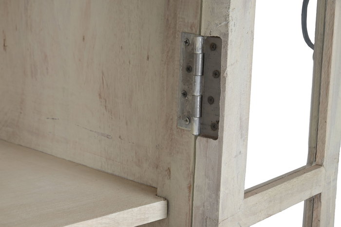 DKD Home Decor Vitrina Item Home Blanco 50 x 210 x 130 cm 4 Puertas 3 Estantes