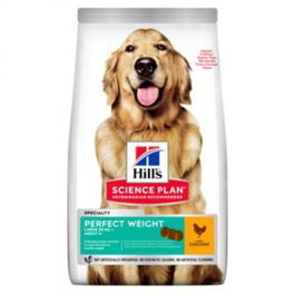 Hill's Canine Perfect Weight Alimento Seco para Perros Adultos de Raza Grande, 12 kg