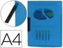 Liderpapel Carpeta Dossier con Pinza Lateral Azul DIN A4