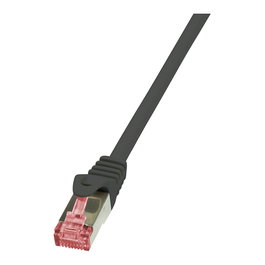 LogiLink Cable de parcheo CAT6 S/FTP AWG27 PIMF 0,25m negro