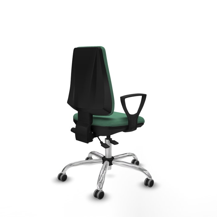 PIQUERAS Y CRESPO Silla de oficina Elche Verde esmeralda con mecanismo Asincro