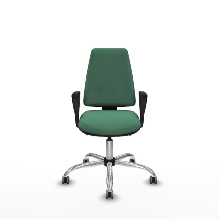 PIQUERAS Y CRESPO Silla de oficina Elche Verde esmeralda con mecanismo Asincro