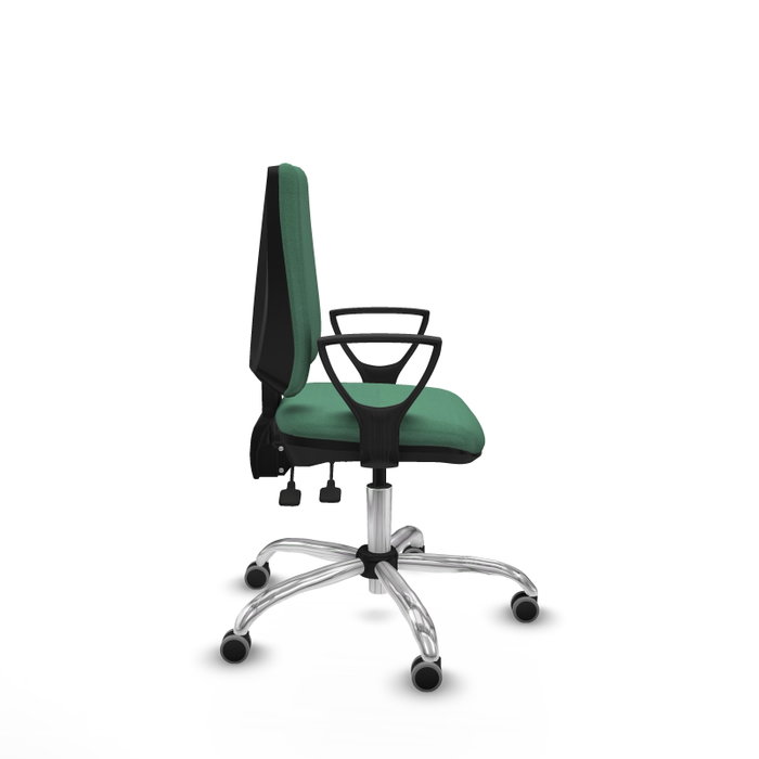 PIQUERAS Y CRESPO Silla de oficina Elche Verde esmeralda con mecanismo Asincro