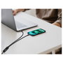 EQUIP Equip Kabel 128895 Y-Cable USB-C 4.0 a Doble USB-C 140W PD Negro, Algodón, Carga Rápida, 1.5 m