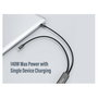 EQUIP Equip Kabel 128895 Y-Cable USB-C 4.0 a Doble USB-C 140W PD Negro, Algodón, Carga Rápida, 1.5 m
