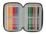 Plumier Triple Safta Urban style Azul Gris 12,5 x 19,5 x 5,5 cm 37 Piezas