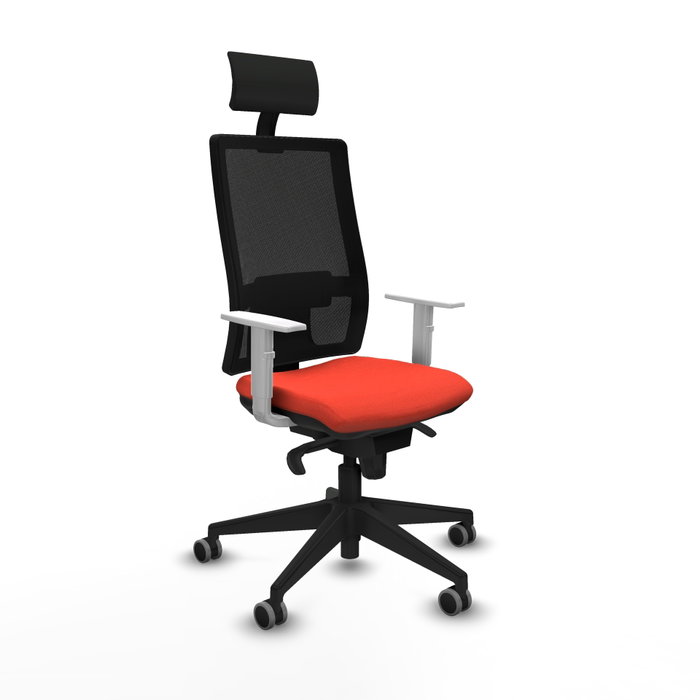 PIQUERAS Y CRESPO Silla de oficina Horna con mecanismo Sincro, Naranja oscuro y Negro PIQUERAS Y CRESPO Silla de oficina Horna con mecanismo Sincro, Naranja oscuro y Negro