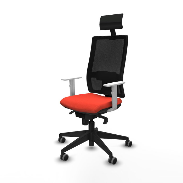 PIQUERAS Y CRESPO Silla de oficina Horna con mecanismo Sincro, Naranja oscuro y Negro PIQUERAS Y CRESPO Silla de oficina Horna con mecanismo Sincro, Naranja oscuro y Negro