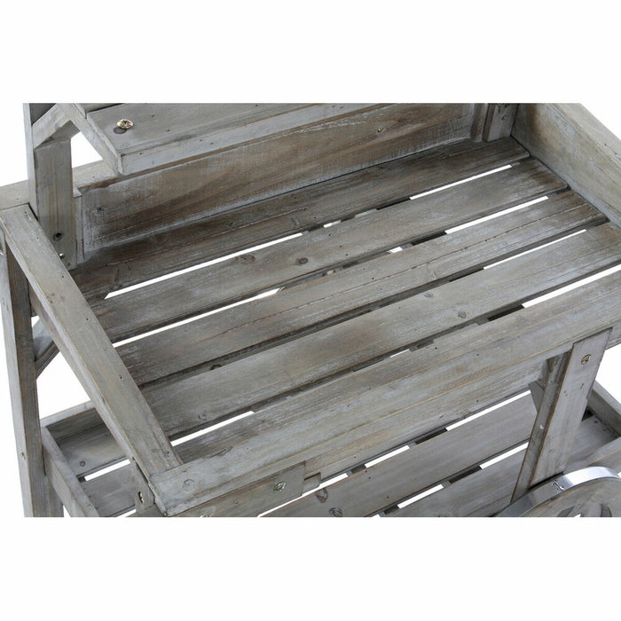 DKD Home Decor Expositor de Abeto y Pizarra con Carro