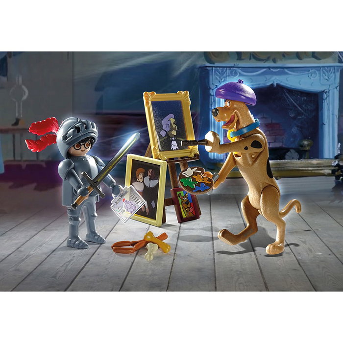 Playmobil Scooby-Doo! Aventura Con Black Knight Set de Figuras y Accesorios para Niños de 5 a 12 Años