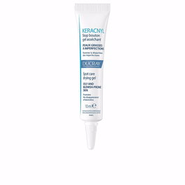 Ducray KERACNYL Gel Tratamiento Secante Stop Espinillas para Piel Grasa con Acné, Poros y Puntos Negros, 10 ml