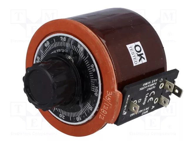BREVE TUFVASSONS Autotransformador Regulable 230VAC 1A para Panel BREVE TUFVASSONS Autotransformador Regulable 230VAC 1A para Panel