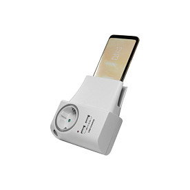 LogiLink Cargador USB-A 10.5 W con 2 Puertos USB-A y Base de Carga, Blanco