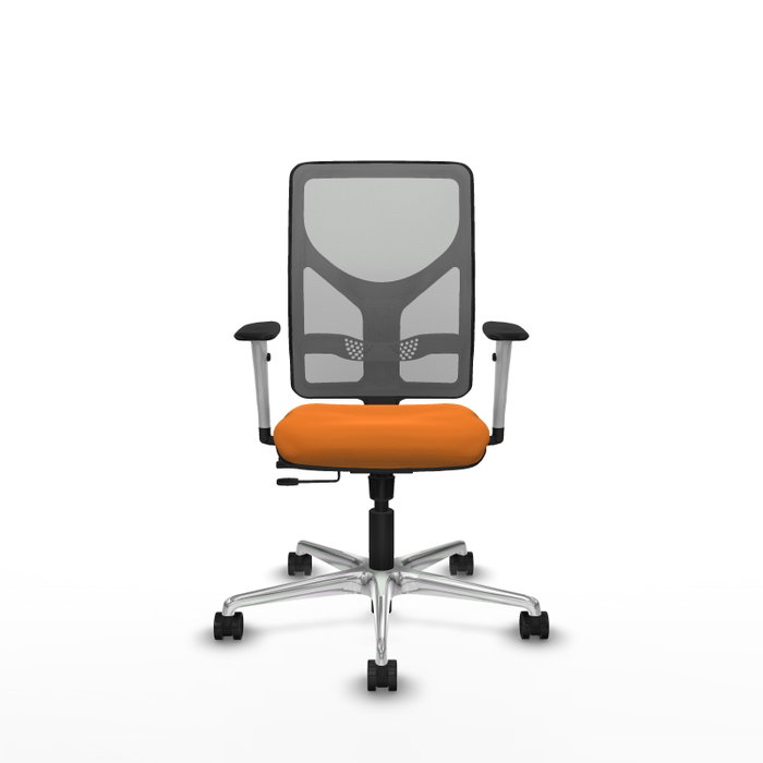 PIQUERAS Y CRESPO Silla de oficina Motilla Naranja y Gris