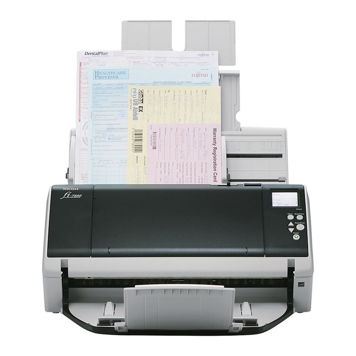 Ricoh fi-7480 Escáner de Documentos, 80 ppm, Escaneo Dúplex, Document Feeder de 100 Hojas