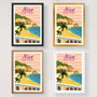 Wallity Nice Cote D'Azur - 1997 Póster A4 21 x 29.7 cm Acabado Satinado Mate