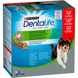 Purina Dentalife Snack Dental para Perros Medianos, 550 gr, 24 Sticks, Reduce el Sarro, Textura Compacta
