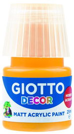 Pintura Acrilica Giotto 25 Ml (Bote) Amarillo Oscuro (Set de 6)