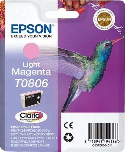 Epson Hummingbird Cartucho T0806 magenta claro Epson Hummingbird Cartucho T0806 magenta claro