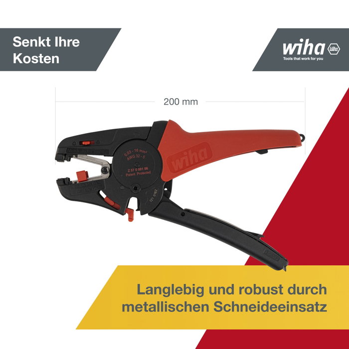 Wiha Peladora de cables automática para 0,03 - 16 mm²