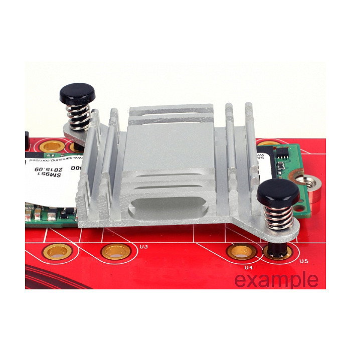 DeLOCK Remache a presión plástico negro 18273 para electrónica, cabeza plana 6.3 mm, set de 10 piezas