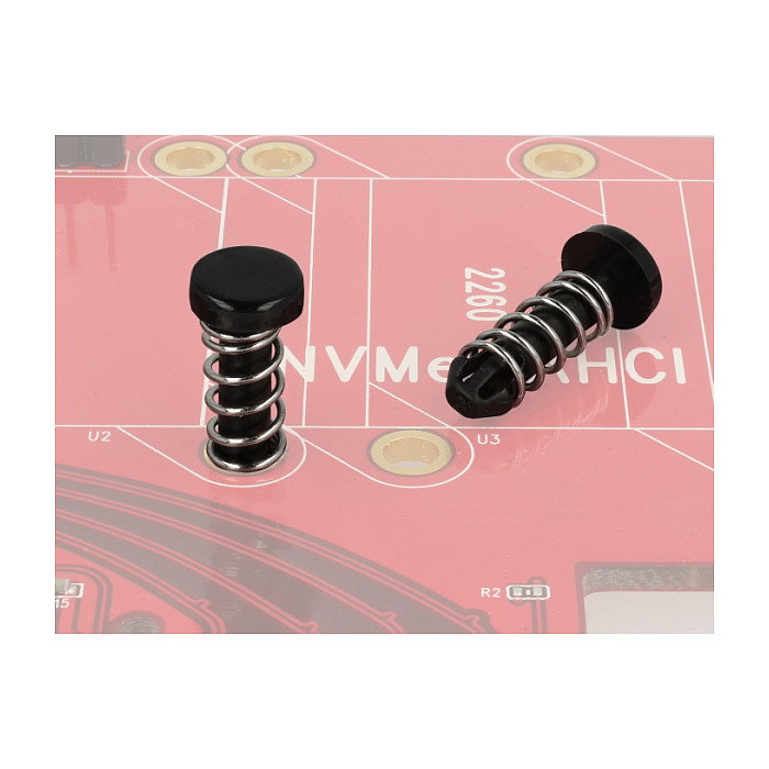 DeLOCK Remache a presión plástico negro 18273 para electrónica, cabeza plana 6.3 mm, set de 10 piezas