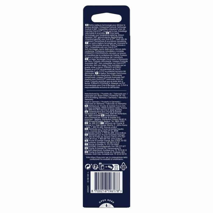 Cabezal de Recambio Oral-B iO Ultimate Clean Negro