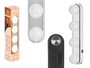 Berilo Tira de Lámpara LED con 4 Ventosas, 30.5x7x6 cm, Color Blanco, Funciona con Pilas (Set de 12)
