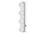 Berilo Tira de Lámpara LED con 4 Ventosas, 30.5x7x6 cm, Color Blanco, Funciona con Pilas (Set de 12)
