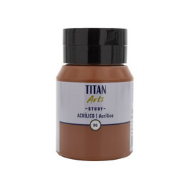 Titan Arts Acrílico Study Tierra Siena Tostada Bote 500ml nº96