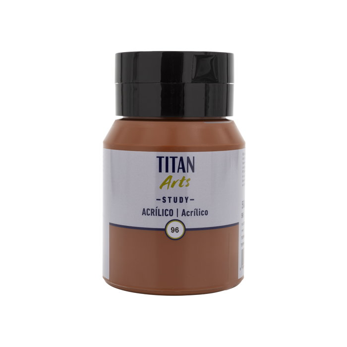 Titan Arts Acrílico Study Tierra Siena Tostada Bote 500ml nº96 Titan Arts Acrílico Study Tierra Siena Tostada Bote 500ml nº96