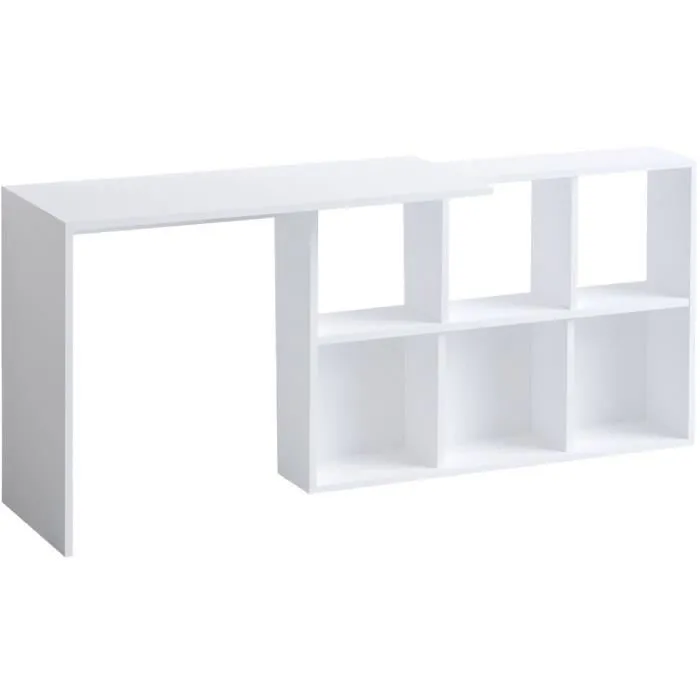 JACK Escritorio JACK393MRD1299 Elegante Blanco / Roble 145 x 74 x 45 cm