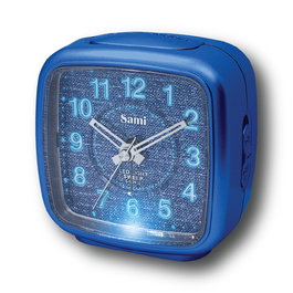 SAMI Despertador Grande Cuadrado Denim Silencioso