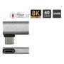 GoodConnections Adaptador en ángulo USB-C 4.0 USB-AD400 Plata