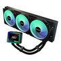 ASRock Kit de refrigeración líquida Challenger 360 Digital con pantalla LED 3", 3 ventiladores PWM de 120 mm, compatible AM4/AM5/LGA1700/LGA1851, color negro, iluminación RGB