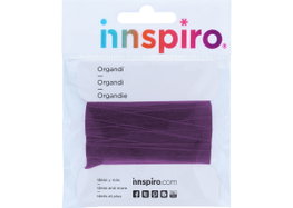 Innspiro Cinta de Organdí Lila Fuerte 7mm x 5m