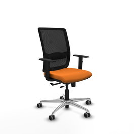 PIQUERAS Y CRESPO Silla de oficina Haches Naranja y Negro