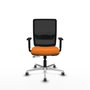 PIQUERAS Y CRESPO Silla de oficina Haches Naranja y Negro