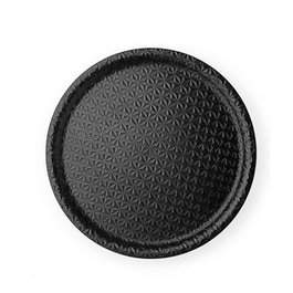 Platex Bandeja Camarero Diseño Kit Noir, Diámetro 36 cm