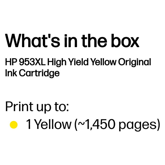 HP Cartucho de Tinta 953XL Amarillo